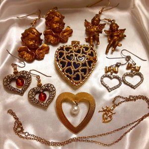 Valentine Hearts & Cherubs Love Theme Lot